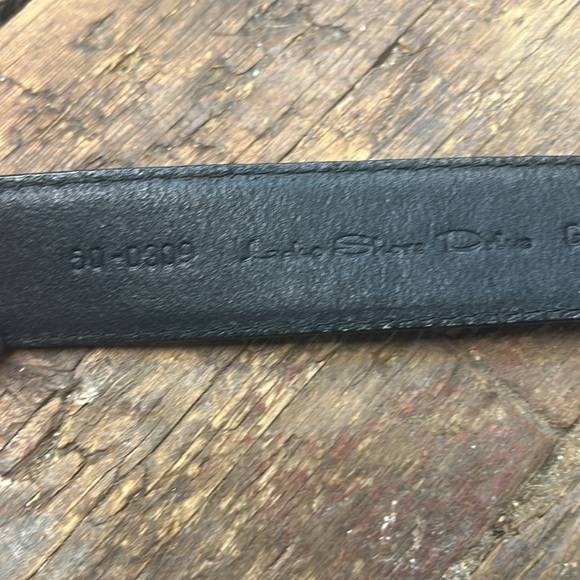 Vintage Lake Shore Drive Women’s Black Leather Belt W/ Silver Filigree Buckle ML - Picture 5 of 8
